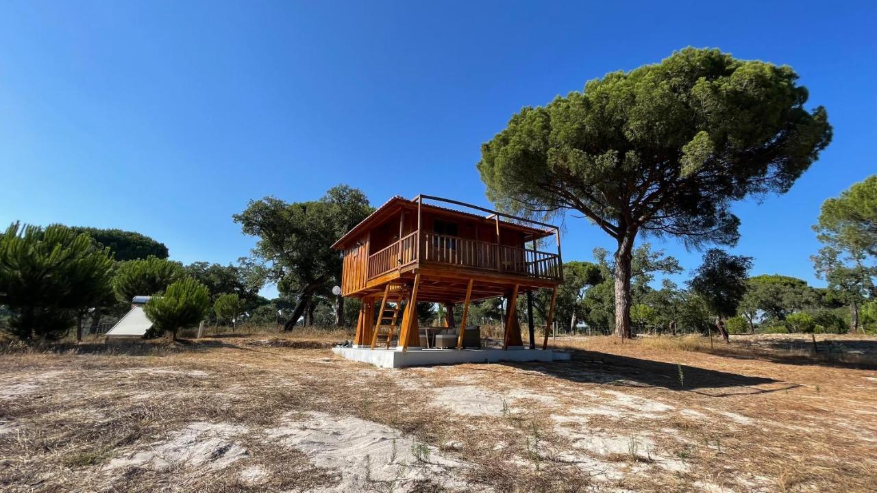 Вилла Suspended Wooden House - Monte Da Cortica Aguas de Moura Экстерьер фото