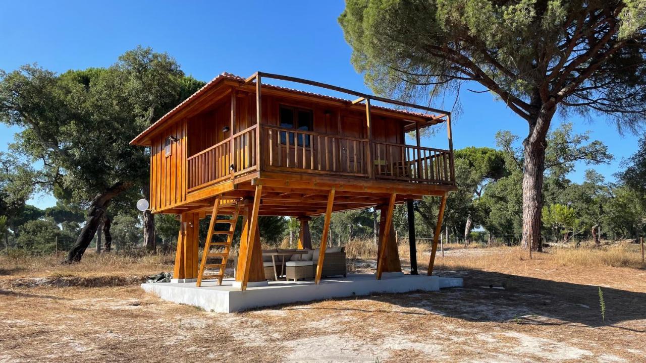 Вилла Suspended Wooden House - Monte Da Cortica Aguas de Moura Экстерьер фото